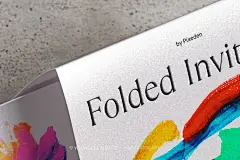 水泥工业风请柬邀请函请帖贺卡折页封面设计展示效果图ps样机素材素材