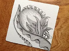 《怎么能够》-【)6200张完整收录(】灵感之源 #图案# #花纹# #手绘# #线描# #密集# #马克笔# #针管笔# #临摹# #淡彩# #素材# (1725)