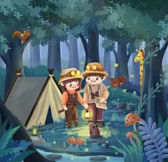 森林探险-古田路9号-品牌创意/版权保护平台