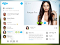 Skype Modern/Metro/Flat UI Concept on Behance