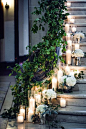 stunning wedding reception entrance; photo: Amanda Miller Photography: 