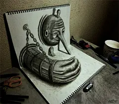 3D铅笔画