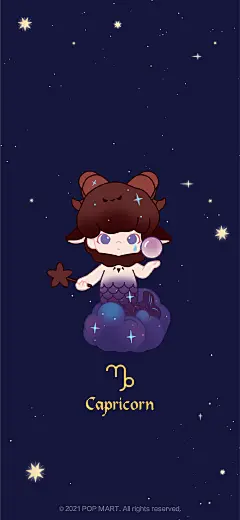 泡泡玛特 DIMOO星座 竖版壁纸