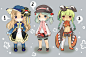 Adoptables batch2, 5usd , CLOSE by ~ninjinshiru on deviantART