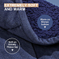 Amazon.com: Argstar Sherpa Fleece Weighted Blanket for Adults 12 Lbs On Twin/Full Bed, Soft Cozy Fuzzy Heavy Blankets with Premium Glass Beads,48"x72", Navy. : Home & Kitchen