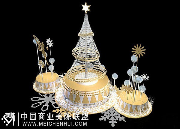 购物中心圣诞美陈DP点装置