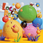 LocoRoco! Mushbuh pays tribute to the bounciest alien heroes in game history : The Playstation Portable is still fondly remembered for games like LocoRoco. A big fan of the former is Mushbuh, a 2D and 3D artist whose clay-like creations have adorned comic