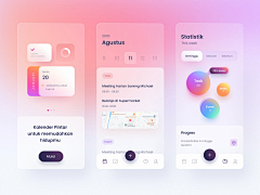 想吃掉所有蓝色采集到UI/UX · 毛玻璃质感