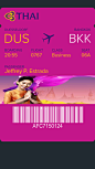 Passbook ticket : Airline design ticket's i head in mindJust play around