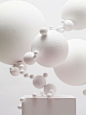 White art installation.#Pinned by Devika Narain