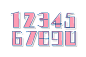 创意数字艺术字立体字体PNG免抠元素透明装饰背景图片PS平面素材
