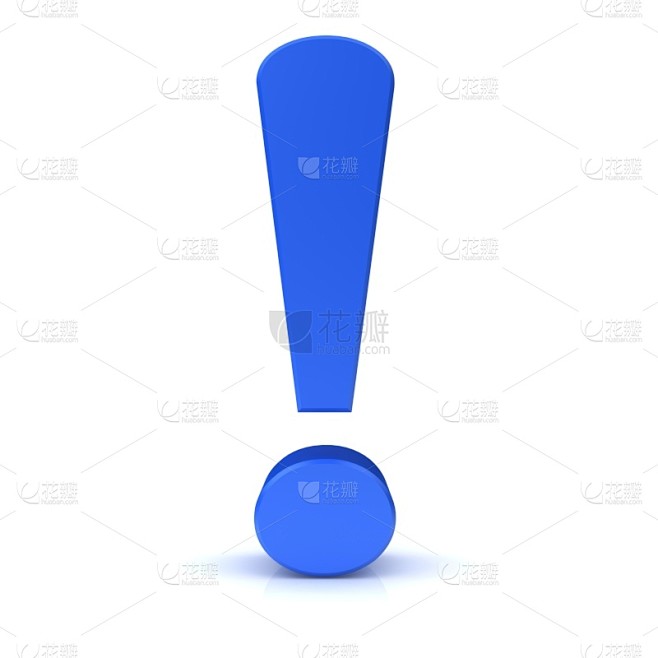三维图形,蓝色,背景分离,感叹号,分离着色,无人,方形画幅,德国,摄影