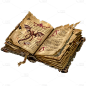 装饰系列复古感摊开魔法书