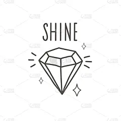 明亮,闪亮的,动机,绘画插图,乱画,钻石,灵感,华贵,魅力,时尚