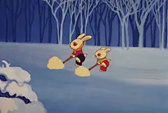 《雪孩子》
导演：林文肖
观看影片：

影片介绍
《雪孩子》讲述了一个友情与勇气的故事：白兔妈妈出门前给小白兔堆了个雪孩子陪他玩耍，后来小白兔睡着时着火了，雪孩子为救小白兔，奋不顾身地冲进了房子救出小白兔，自己却融化了。

影片人物形象天真可爱，音乐优美动听，感人的故事影响了一代又一代的孩子。

获得奖项
1980

文化部优秀美术片奖