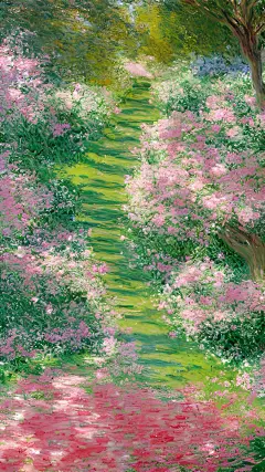 ▸樱花壁纸 &quot;阳光下的樱花林&quot; cr.油画里的… - 高清图片，堆糖，美图壁纸兴趣社区