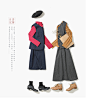 OPT2017春装新款日系复古包臀短裙 森女条纹不对称半身裙女B845-tmall.com天猫