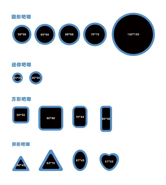 资源｜吧唧尺寸制图模版合集（随时补充版）...