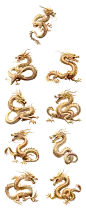 素材组合-龙年春节3D龙元素AI套系人物/动物贴纸