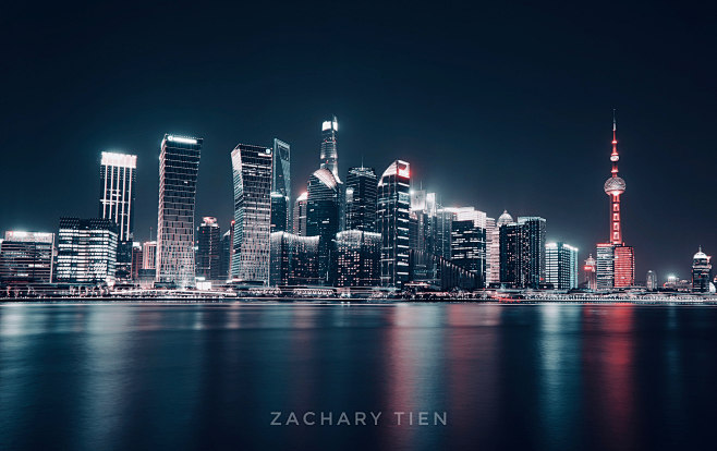 城市夜景城市天际线