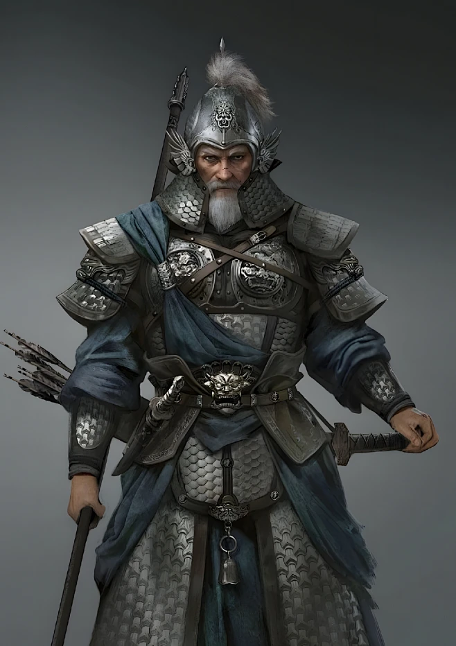 男武将 老将-花瓣网