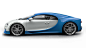 Bugatti Chiron Blank Racingblue Side