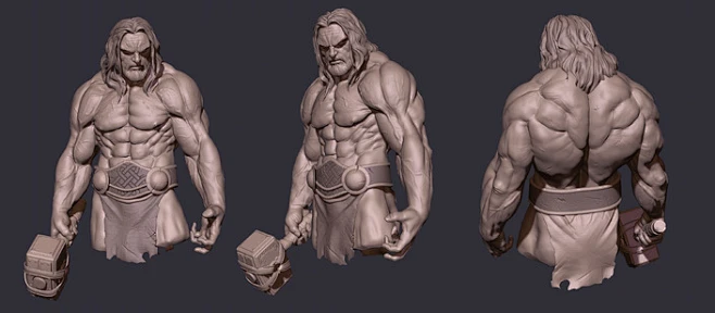 Thor torso sculpt-花瓣网
