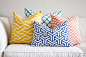 Cool geometric pillows