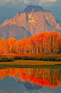 Autumn in the Grand Tetons, Jackson Hole, Wyoming: