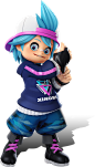 Ninjala : An online action battle game featuring ninja and gum!Use Ninja-Gum to harness your Shinobi powers and wield a variety of actions and abilities against your opponents!