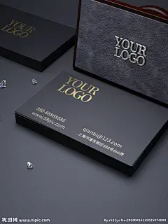 光影名片logo样机