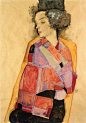 充满张力的线，勾画炽烈情欲，百张速写，致敬艺术巨子 : 充满张力的线条,勾画出炽烈的情欲 埃贡·席勒 Egon Schiele 1890.6.12~1918.10.31 奥地利绘画巨子 埃贡·席勒（Egon Schiele） 20世纪初奥地利绘画巨子，表现主义画家。 16岁的席勒考入维也纳美术学院，在克里姆特指导