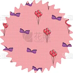 圆形,标签,蝴蝶结,气球,可爱的,华丽的,条纹,请柬,问候,庆祝