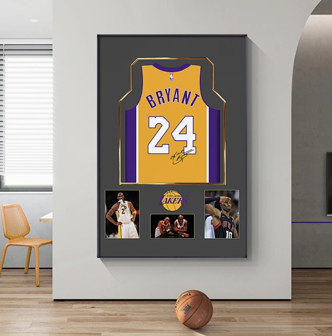 科比NBA客厅背景墙装饰画篮球明星男孩卧室挂画kobe球衣玄关壁画-tmall.com天猫-花瓣网