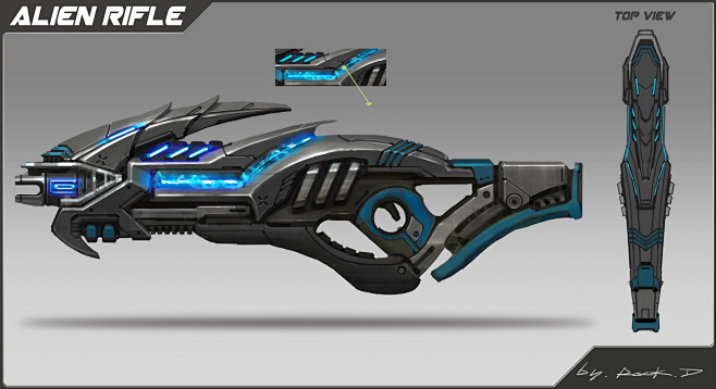 Alien guns concept, ...