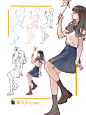 人物动态练习合集02_-Tcat-__插画师作品_涂鸦王国gracg.com