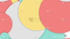 圆形,式样,多色的,极简构图,背景,华丽的,几何形状,壁纸,现代,自然美