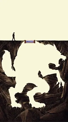 Snickers - 士力架广告：饥饿会把你变成猛兽 @每日中文壁纸杂志 O网页链接