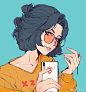 极具个性的女生题材插画
-
插画师elliemaplefox ​​​​