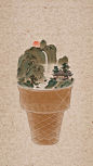 中国风古典手绘 ---- 杯装山水-6