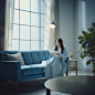 ls7623_An_Asian_woman_sitting_on_a_sofa_reading_a_bookBlack_sha_d2aa3ba7-2378-4da6-8632-84a697e92314