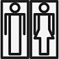 男女浴场用女人和男人的轮廓形状人物博物馆的信号 https://88ICON.com 男女浴场用女人和男人的轮廓形状 人物 博物馆的信号