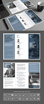 Corporate trifold flyer by patastock on @creativemarket
