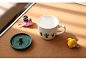 小清新仙人掌马克杯创意个性带盖勺咖啡杯简约可爱陶瓷早餐牛奶杯-淘宝网