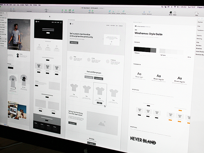 Wireframes by Top UX...