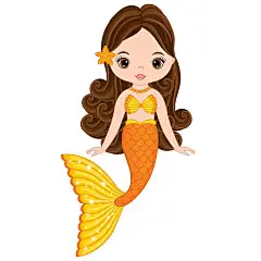 矢量_可爱_小美人鱼_游泳_美人鱼_插画_图片大全—全景创意图库（quanjing.com）中国领先的正版图片视频素材网站
