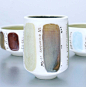 Glaze test ceramic tea cup