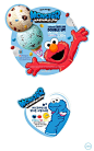Baskin Robbins X Sesame street Monster marshmallow sticker design