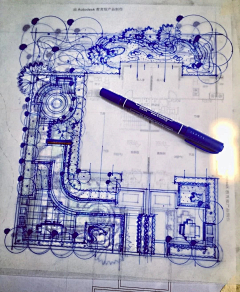 别墅造园师-峰子采集到S景观—庭院/平面图