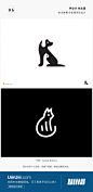 一组以猫狗为主题的Logo设计灵感